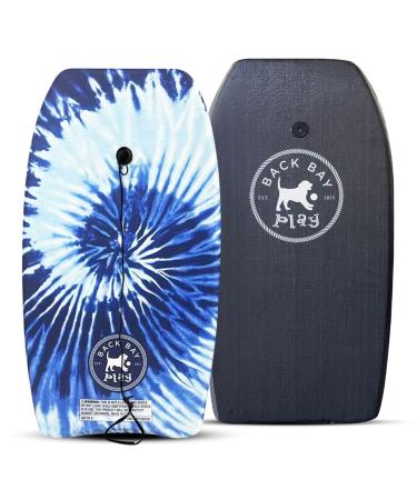 Back Bay Play 26"-41" Body Boards - Lightweight EPS Core Boogie Boards for Beach - Bodyboard, Boogie Board for Beach Kids with Wrist Leash Surfing for Kids & Adults Ice Tie Dye 33 Inch