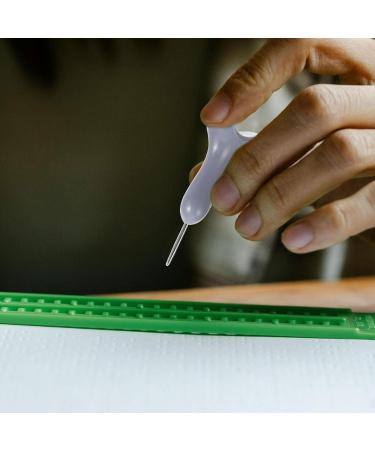 Healeved Braille Stylus Saddle-Shaped Braille Slate Stylus Plastic Braille Pen Braille Writing Tool for Blind and Visually Impaired - Buy Online on GoSupps.com