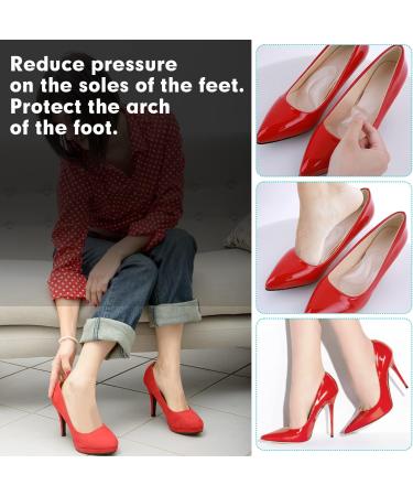 SIBBA 6 PCs Gel Foot Vault Insoles - Orthopedic Silicone Inserts for Plantar Fasciitis Support - High Heel Pillow Pads (3 Pairs Transparent) - Buy Online on GoSupps.com