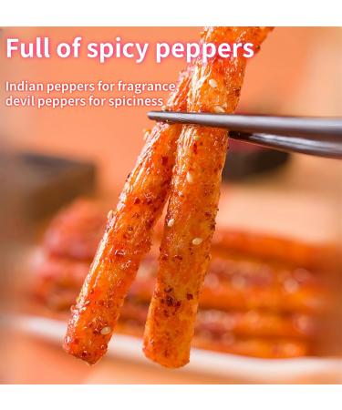 MKSDDF -Latiao 68g * 3 Packs Of Spicy Strips Chinese Classic Snacks Vegetarian Snacks Casual Snacks Spicy Snacks Latio Snac - Buy Online on GoSupps.com