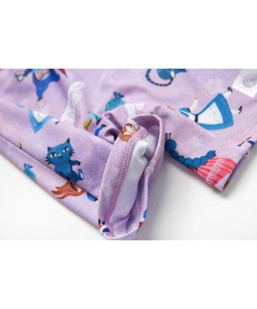 Bonverano Baby Girls Swimsuit UPF 50+ UV Protection One Piece Sunsuit with Sun Cap - Purple (2 Years) - Buy Online on GoSupps.com