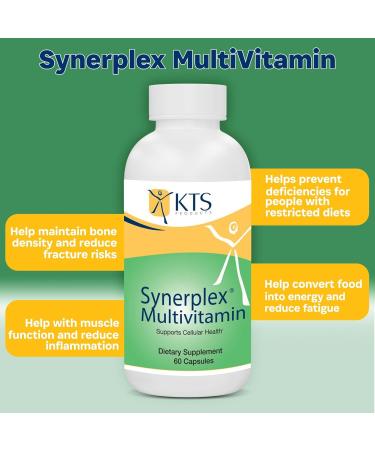 Synerplex Multivitamin - Complete Nutrition Every Day - Energy Support and Immunity Booster - 60 Capsules - Buy Online on GoSupps.com