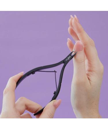 Mylee Cuticle Nippers Professional Sleek Matte Black Stainless Steel Salon-Quality Cuticle Nippers for Precision Trimming and Effective Removal Unruly Cuticles Hangnails and Excess Skin - Buy Online on GoSupps.com