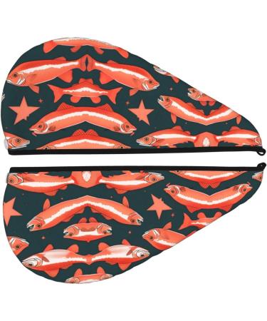 Buy Salmon Coral Velvet Dry Hair Cap | Unisex Towel Wrap for Bathroom Pool Beach - Perfect Accessory for All - Buy Online on GoSupps.com