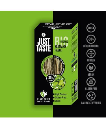 Buy JUST TASTE Edamame Spaghetti - Organic Vegetable Pasta - 250g Pack - Healthy & Delicious International Shipping - Buy Online on GoSupps.com