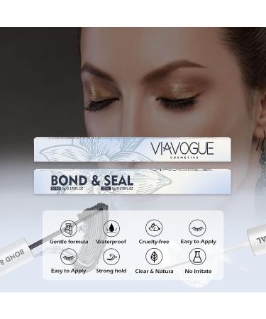 VIAVOGUE Lash Bond and Seal Cluster Glue - Strong Hold, Long Lasting, Waterproof Adhesive for DIY Eyelash Extensions | Latex-Free, Ideal for Sensitive Eyes - Buy Online on GoSupps.com