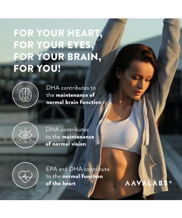 AAVALABS Omega 3 Fish Oil 2000mg - High Strength 1000mg EPA + 500mg DHA - Molecularly Distilled - 120 Capsules - Buy Online on GoSupps.com