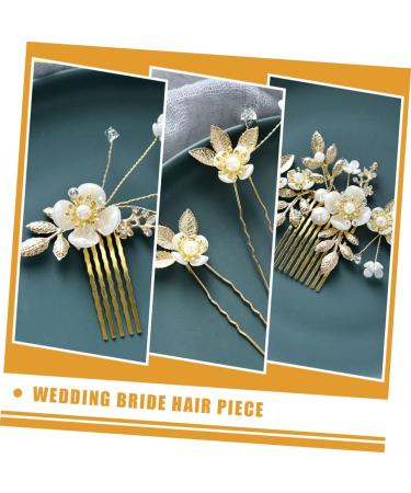 FRCOLOR 6 Sets hair accessories Bride Hair Comb Wedding Bride bridal headpieces for wedding Bride Hair Decor Wedding Hair Pin hair decorations flowers Zinc alloy bridesmaid flower head - Buy Online on GoSupps.com