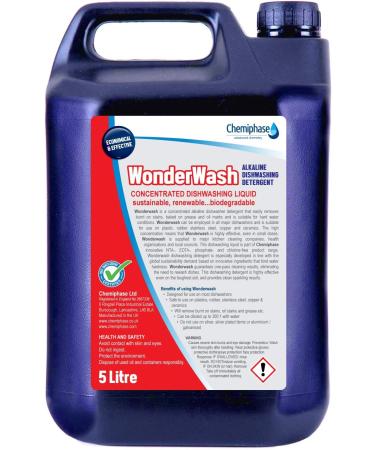 Wonderwash - Concentrated Liquid Dishwashing Detergent 5 Litres - Buy Online on GoSupps.com