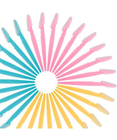 EAONE 30Pcs Eyebrow Razor & Dermaplaning Tool Set - Precision Eyebrow Trimmer for Men & Women - 3 Colors with Box - Buy Online on GoSupps.com