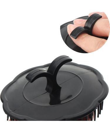 Segbeauty Men's Scalp Massager Brushes - Set of 4 | Hair & Beard Grooming, Shower Comb | Deep Cleaning & Growth Promotion | Black Handheld Brushes - Buy Online on GoSupps.com