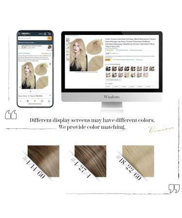 Vivien Treat Remy Real Hair Extensions - Ash Blonde Balayage Ombre 35cm 80g | Premium Quality Tresses for Luxurious Style - Buy Online on GoSupps.com