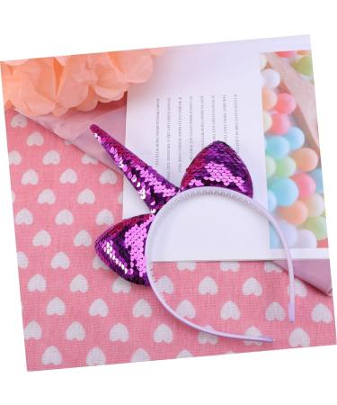POPETPOP Kid Hair Accessories Hair Ribbons Unicorn Hair Hoop Hair Ornament Paillette Headband Hair Decoration Hair Band Purple Child Sequins Decorate Cute Headbands One Size Purple - Buy Online on GoSupps.com