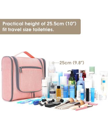 Women's Pink Large Travel Hanging Toiletry Bag - Cosmetic Organizer - Buy Online on GoSupps.com
