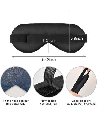 Haskirky Light Blocking Eye Mask - Breathable & Adjustable for Men and Women | Ideal for Travel, Yoga, Meditation, Office, and Deep Sleep | Night Sky Stars Design - Buy Online on GoSupps.com