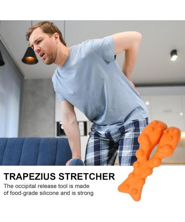 Trapezius Stretcher | Muscle Trigger Point Massager - Highly Elastic Cervical Traction Tool for Neck Trapezius Muscles Upper Back and Shoulder - Buy Online on GoSupps.com