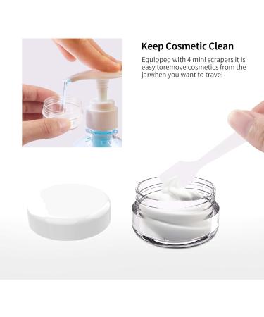 24-Pack 10ml Clear Empty Cream Can - Transparent Jars with Screw Cap for Lotions Candles & Cosmetics - Buy Online on GoSupps.com