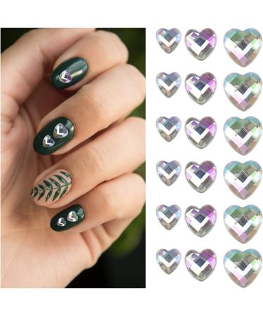 Minkissy 1 Set Nail Drill Nail Gems Stones Gems for Nails Pink Nails with Rhinestones 3d Nail Art Diamond Heart Stones and Crystals Nail Charms Nail Jewels Decor Manicure Acrylic Colorful - Buy Online on GoSupps.com