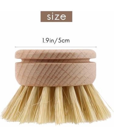 ciyeu Washing Up Brush Dish Brush 6 Pcs Replacement Brush Heads Wooden Cleaning Dish Brush Refillable Kitchen Beech - Buy Online on GoSupps.com