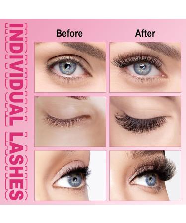320 Pcs 30D+40D Mixed 3D Fluffy Cluster Lashes for DIY Self Application at Home - 8-16 Mix | Eyelash Extension Look - Buy Online on GoSupps.com