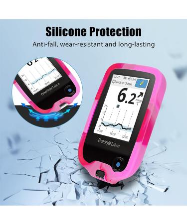 YOUSHARES Silicone Case for Libre 2 Reader - 20 Packs Waterproof Sensor Covers Anti-Drop & Scratch Protection (Pink & White - Buy Online on GoSupps.com