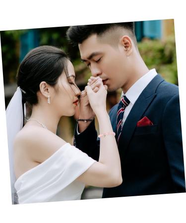 TENDYCOCO 2 Pairs Glass Miss Wrist Chain Letter 7.5x6cmx2pcs Assorted Colorx2pcs - Buy Online on GoSupps.com