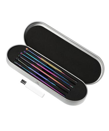 VOCOSTE 6-Piece Stainless Steel Ear Cleansing Tool Set with Storage Case - Ear Care Kit in Multicolor - Buy Online on GoSupps.com