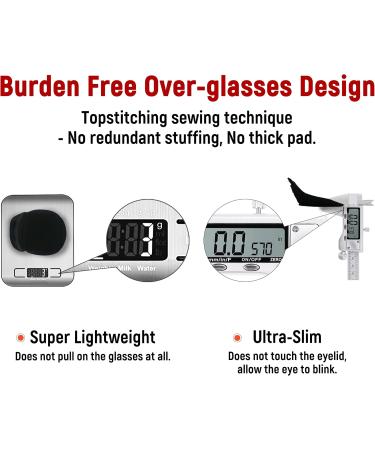 3D Silk Eye Patch for Adults & Kids - Medical Right Eye Coverage - Comfortable Black Eye Patch for Glasses - Buy Online on GoSupps.com