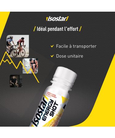 Isostar - Strawberry & Grenadine Energy Shot - Energy Boost with Caffeine and Carbohydrate Source - Size 60 ml - 195696 One S - Buy Online on GoSupps.com