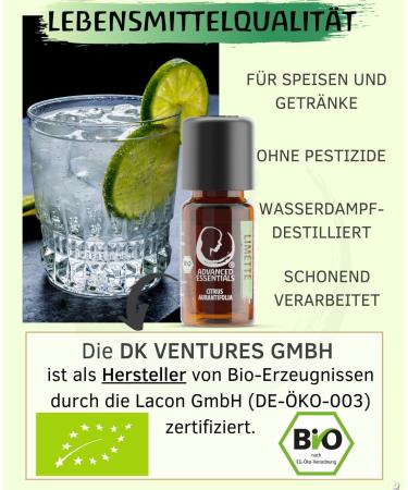 Organic Lime Oil 10ml from Sri Lanka | Essential Citrus Aurantifolia for Biological Cultivation - Buy Online on GoSupps.com