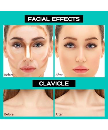 HOSAILY 2 Colors Double Head Contour Stick Highlighter Concealer Pen 2 in 1 Bronzer Contouring Highlight Stick Waterproof Cream Contour Stick Face Brighten Facial Shape Makeup Pencil 02# - Buy Online on GoSupps.com