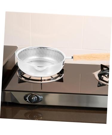 BRIGHTFUFU Stainless Steel Pot Egg Pan Griddle Kitchen Pan Small Egg Frying Pan Stainless Steel Frying Pan Kitchen Egg Cooker Honeycomb Nonstick Skillet Small Frying Pan Wood Non Stick - Buy Online on GoSupps.com