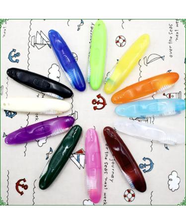 1 x Foldable Soft Hair Toothbrush Portable Travel Camping Hiking Outdoor Adult