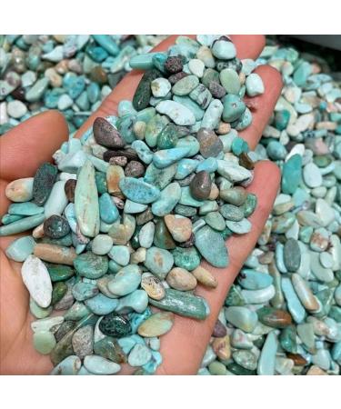 Natural Crystal Rough Reiki Decoration Natural Quartz Specimen Rock Debris Gravel Rough Raw Decorative Turquoise Quartz Crystal Gravel Roll Block Stone Treatmen Home Decor Reiki Ornaments