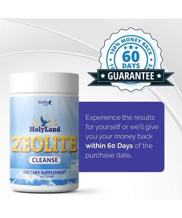 HolyLand Zeolite Cleanse - Detox Powder for Energy, Mental Focus & Immune Defense - 1-3 Month Supply, 400g - Buy Online on GoSupps.com