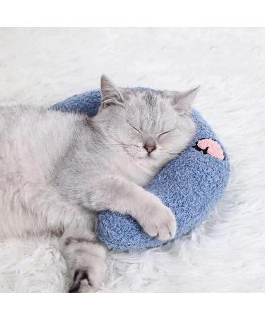 Homelifthub Fluffy Cat Bed Pillows - 3 Pack for Indoor Cats, Rabbit Design, Pink, Blue, Yellow - Buy Online on GoSupps.com