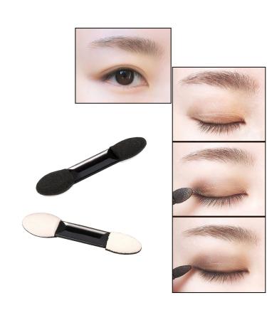 100 Pack Disposable Eyeshadow Brush | KINGMAS Double Ended Sponge Eye Shadow Applicator Makeup Brushes - Black - Buy Online on GoSupps.com