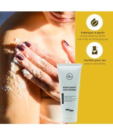 OZONO D'OR - 100% Natural Organic Ozone Body Scrub for Oily Skin Acne Blackheads Blemishes Clogged Pores | Body Scrub 200ml - Buy Online on GoSupps.com