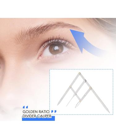 Luejnbogty 1Pcs Eyebrow Ruler Permanent Makeup Eyebrow Ruler Golden Ratio Divider Caliper Microblading Stencil Shaping Tool Tattoos Accessories Supplies - Buy Online on GoSupps.com
