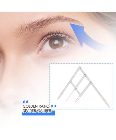 Srutueo 1Pcs Eyebrow Ruler Permanent Makeup Eyebrow Ruler Golden Ratio Divider Caliper Microblading Stencil Shaping Tool Tattoos Accessories Supplies - Buy Online on GoSupps.com