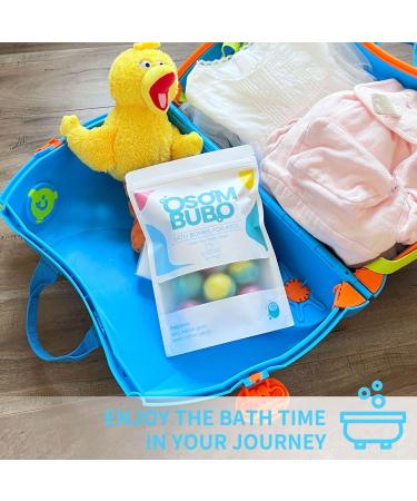 Bath Bombs for Kids 24 Pcs - Travel-Friendly Shower Balls for Children - 2 Packs of 12 Pcs - Bath Fizzy Kits in Ziplock Bag Packaging - Buy Online on GoSupps.com
