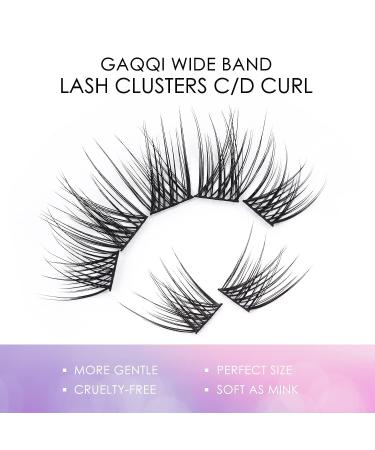 GAQQI DIY Lash Clusters 120 PCS C Curl Individual Lash Extension Wisps Mixed Length 10-20mm: Honey C Curl Makeup at Home - Buy Online on GoSupps.com