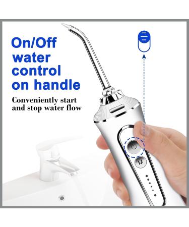 Water Dental Flosser Cordless - AFROG Portable 5 Modes Oral Irrigator IPX7 Waterproof Rechargeable Teeth Cleaner for Home & Travel - Buy Online on GoSupps.com