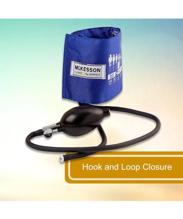 McKesson LUMEON Blood Pressure Cuff and Bulb Royal Blue Adult Small 19-27 cm - 1 Count - Buy Online on GoSupps.com