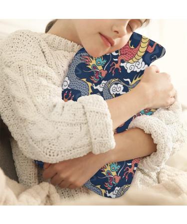 Dragon Hot Water Bottle with Fluffy Cover - 2L for Kids & Adults | Cozy Nights & Pain Relief - Buy Online on GoSupps.com