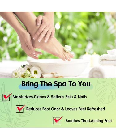 Pedicure Kit Foot Soak Set - Jasmine Bubble Salt for Home Pedicure Supplies and Foot Care - 16 Packs A Box - Buy Online on GoSupps.com