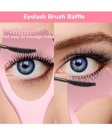 Silicone Mascara Shield Applicator Guard for Precise Lash Application - Pink | Reusable Eyeliner Tool for Upper and Lower Lashes - 0.96oz - Buy Online on GoSupps.com