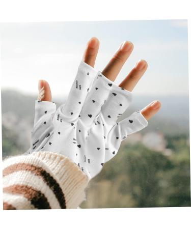 Beaupretty 2 Pairs Nail Gloves Nail Art Gel Uv Fingerless Gloves Uv Gloves Gel Nail Lamp Gloves Uv Lamp Glove for Gel Nails Protecting Fingerless Gloves Led Protector Polyester Miss 24x13cm - Buy Online on GoSupps.com