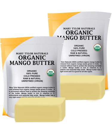 Mary Tylor Naturals Pure and Natural Mango Butter 2 lb   Cold Pressed  Unrefined Raw Pure Mango Butter   Skin Nourishment  Moisturizing for Hair  Skin Pure and Natural Mango Butter 2 Pound (Pack of 1)