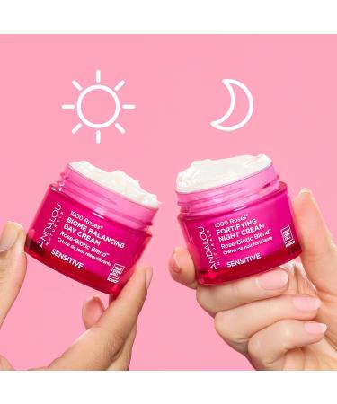 Andalou Naturals 1000 ROSES Fortifying Night Cream - Hydrate & Renew | Best International Shipping - Buy Online on GoSupps.com